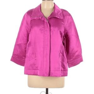 Charter Club Women Pink Jacket  small Petites